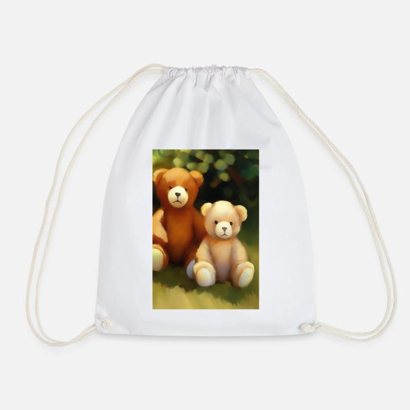 Teddybär - Turnbeutel - Weiß