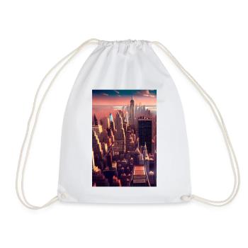 Horizon de la ville de New York - Sac de sport léger - blanc - Devant