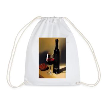 Buveurs de vin - Sac de sport léger - blanc - Devant