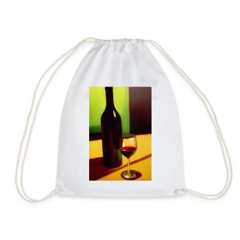 Buveurs de vin - Sac de sport léger - blanc - Devant