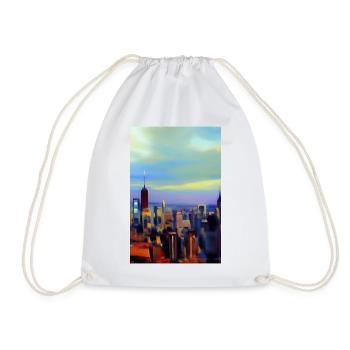Horizon de la ville de New York - Sac de sport léger - blanc - Devant