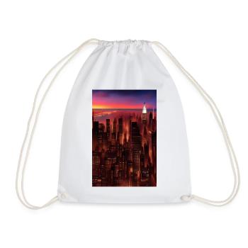 Horizon de la ville de New York - Sac de sport léger - blanc - Devant