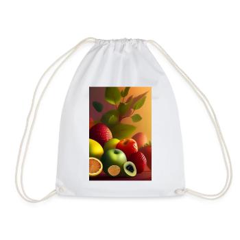 Fruit - Drawstring Bag - white - Front