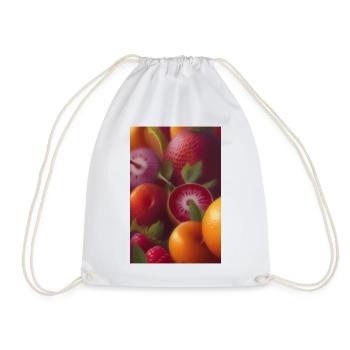 Fruit - Drawstring Bag - white - Front