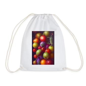 Fruit - Drawstring Bag - white - Front