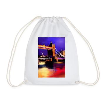 Bridges in London - Drawstring Bag - white - Front