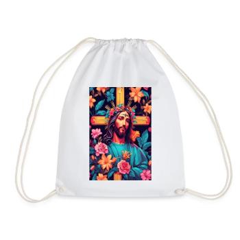 Jesus Christus - Turnbeutel - Weiß - Vorne