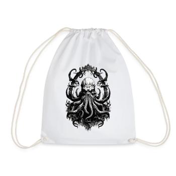 Octopus Monster Sea Deep Sea - Drawstring Bag - white - Front