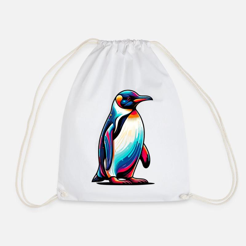 Pinguin - Turnbeutel - Weiß