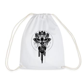 Cyberlotus Black - Turnbeutel - Weiß - Vorne