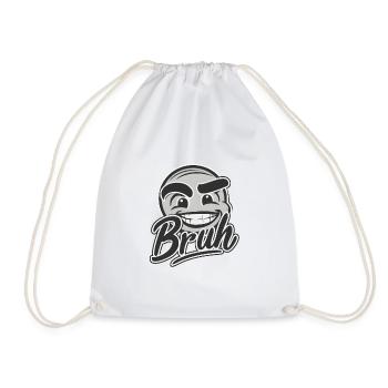 Bruh Face - Sac de sport léger - blanc - Devant