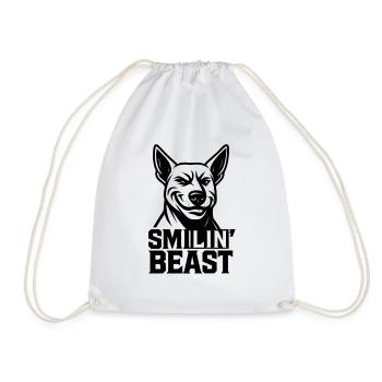 Bête souriante - Sac de sport léger - blanc - Devant