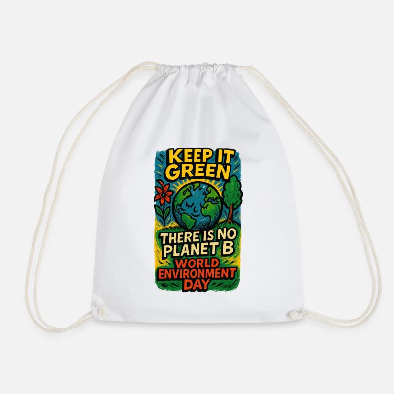 Erdbewusstsein Earth Day Design - Turnbeutel - Weiß
