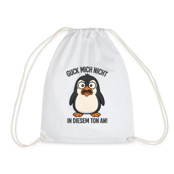 Ne me regarde pas sur ce ton Pingouin - Sac de sport léger - blanc - Devant