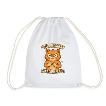 Doigt d’honneur chat de glace très mince Lundi - Sac de sport léger - blanc - Devant