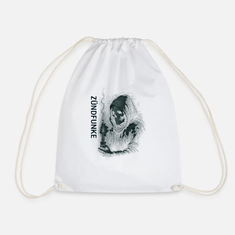 ZÜNDFUNKE – Grim Spark - Drawstring Bag - white
