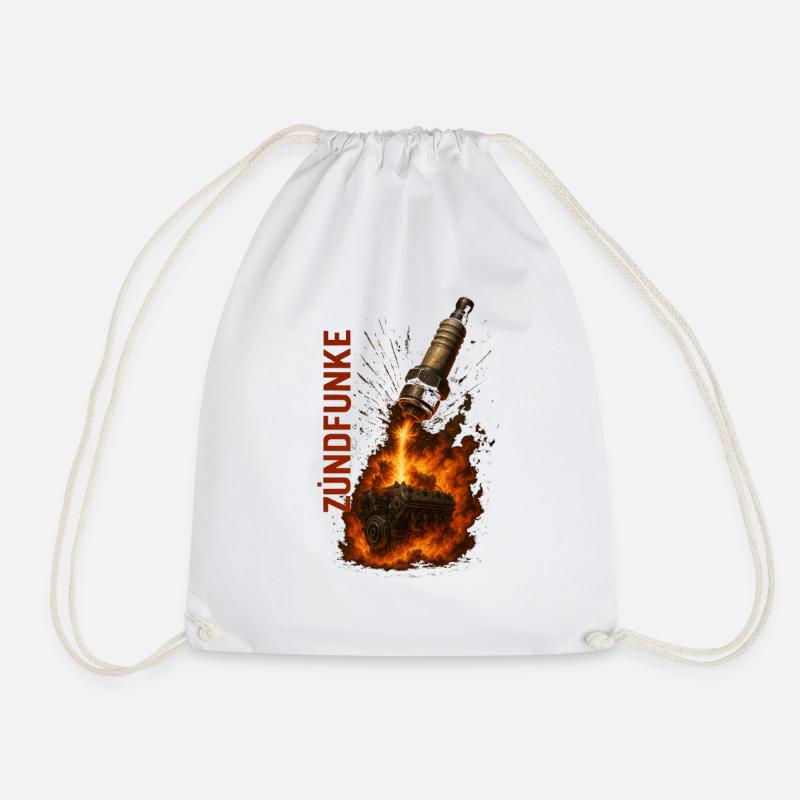 ZÜNDFUNKE – Firestarter - Drawstring Bag - white