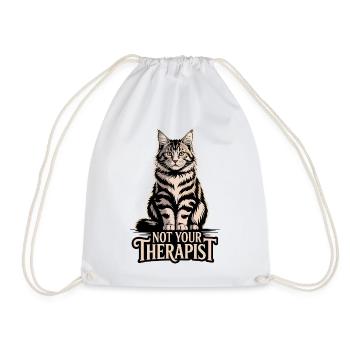 Not Your Therapist - Drawstring Bag - white - Front