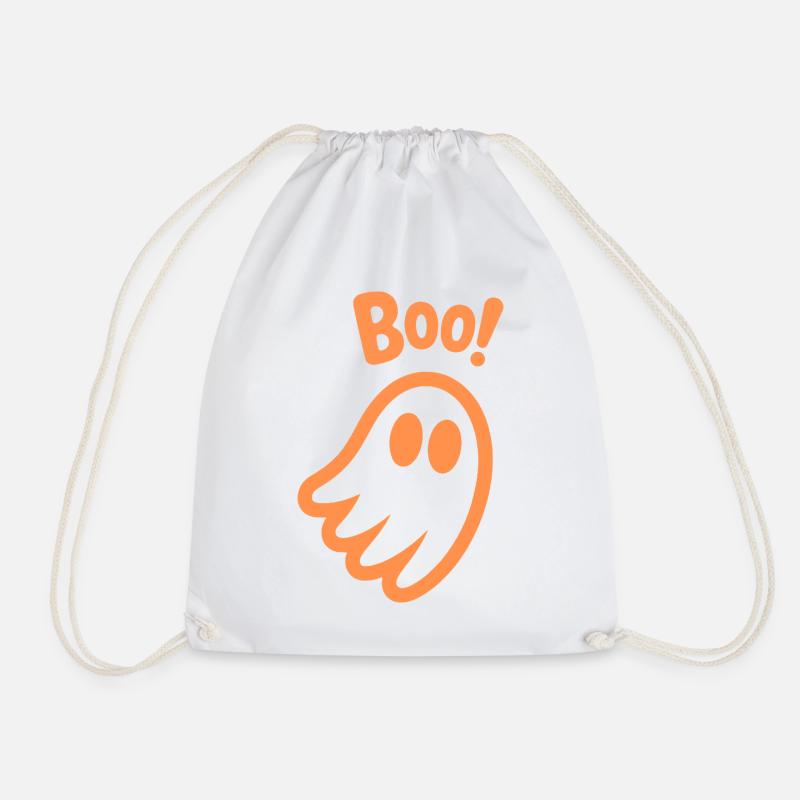 Buhruf! - Kinder süßer Geist Halloween Design - Turnbeutel - Weiß