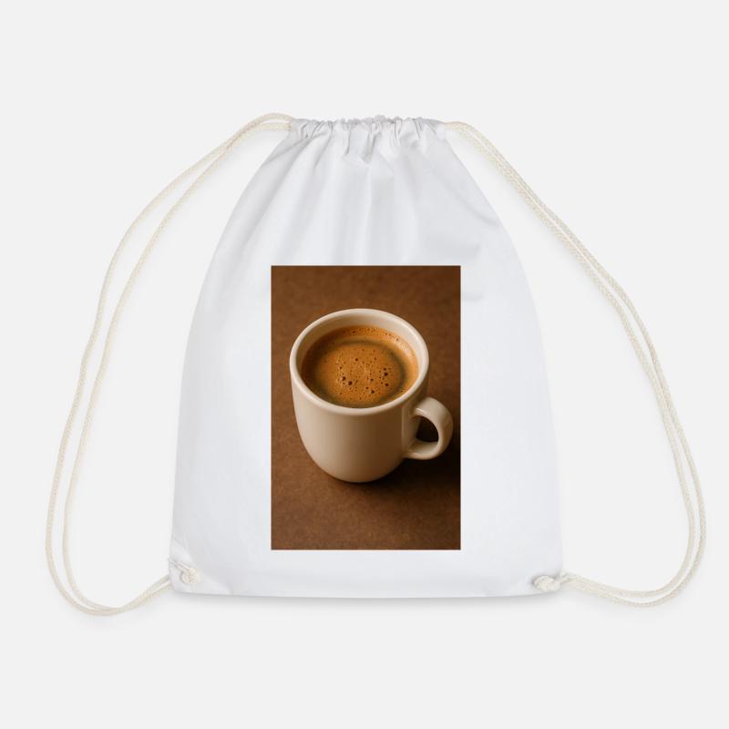 Eine Tasse Kaffee - Turnbeutel - Weiß