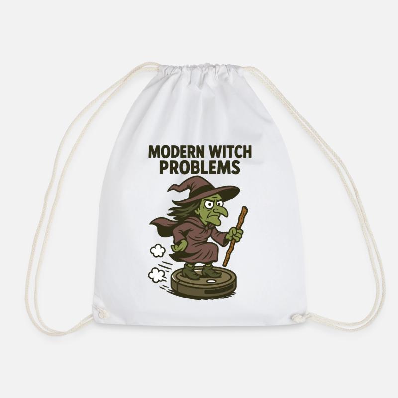 Modern Witch Problems – Lustiges Hexen Design - Turnbeutel - Weiß
