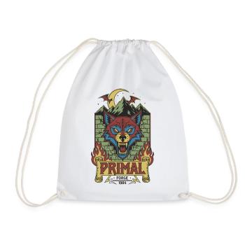 Primal Wolf Forge 1984 - Drawstring Bag - white - Front
