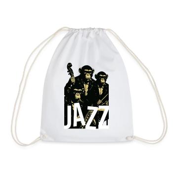 Jazz chimps Quartet - Drawstring Bag - white - Front