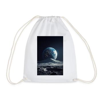 Lever de la Terre sur la Lune Gelée - Sac de sport léger - blanc - Devant