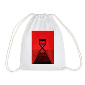 Red Spotlight Director Chair - Drawstring Bag - white - Front