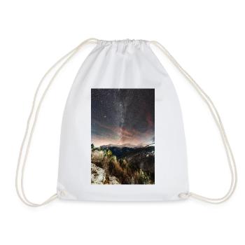 La Voie lactée au-dessus des montagnes Agrafa - Sac de sport léger - blanc - Devant