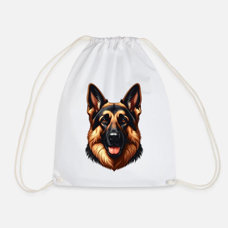Deutscher Schäferhund - Turnbeutel - Weiß