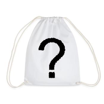 point d'interrogation - Sac de sport léger - blanc - Devant