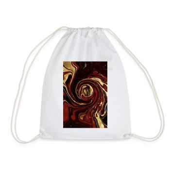 Abstract Germany Fluid Art Part 1. - Drawstring Bag - white - Front