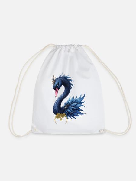 Blue Peacock Fantasy - Turnbeutel - Weiß