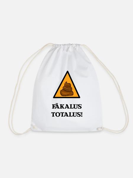 Fäkalus Totalus Witziger Zauberspruch - Turnbeutel - Weiß