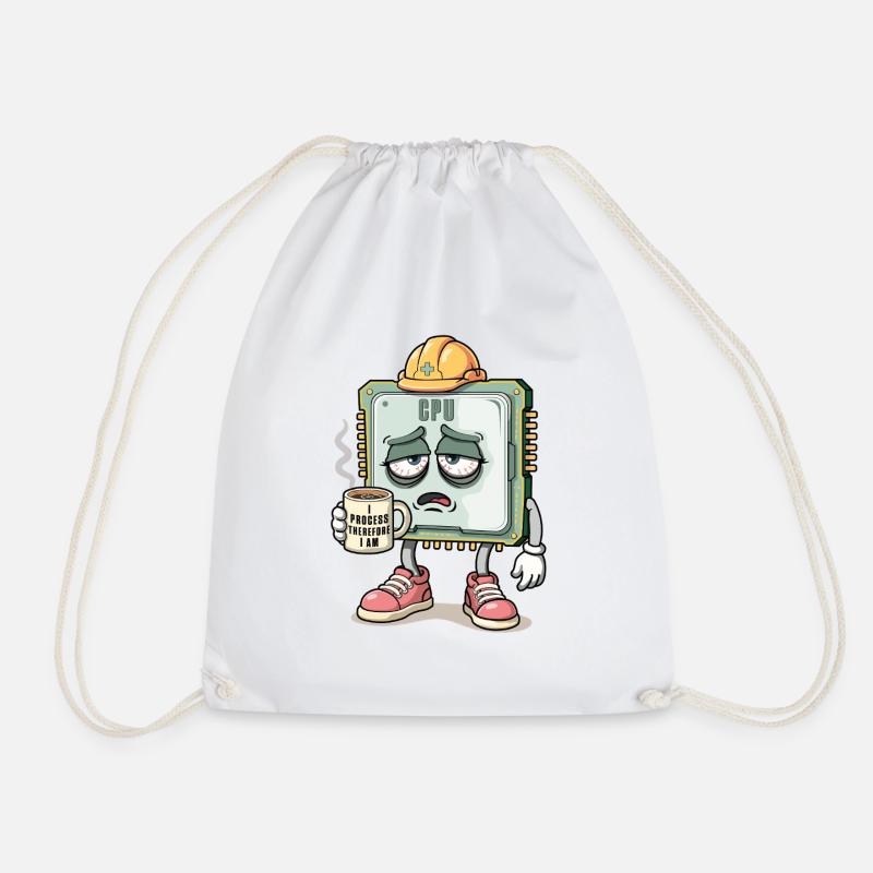CPU Character - Drawstring Bag - white