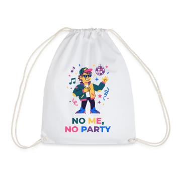 Keine Party ohne mich – lustiges Party-T-Shirt - Turnbeutel - Weiß - Vorne