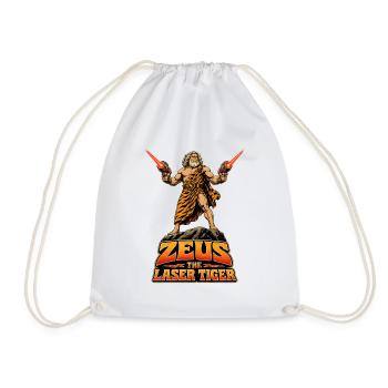 Zeus - The Laser - Tiger (Action vs. Mythos) - Turnbeutel - Weiß - Vorne