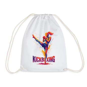 Kickboxer Graphic Design: Brute & Strong - Drawstring Bag - white - Front