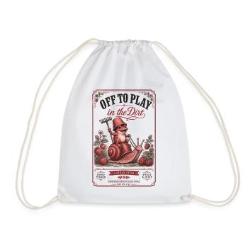 Urban Gardening Off To Play In The Dirt - Drawstring Bag - white - Front