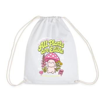 Urban Gardening All Plants Are Edible - Drawstring Bag - white - Front