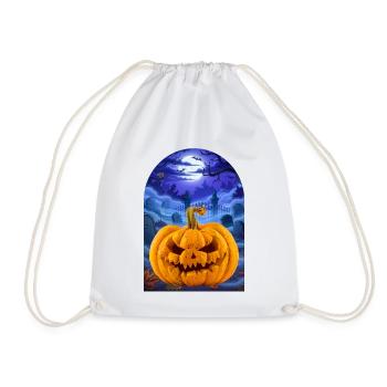 Halloween Pumpkin - Turnbeutel - Weiß - Vorne