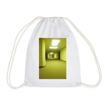 The Backrooms Yellow Wallpaper Print | Creepypasta - Turnbeutel - Weiß - Vorne