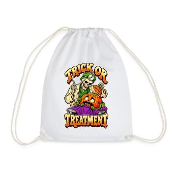 Trick-or-Treatment-Retro-Halloween-Chirurg - Turnbeutel - Weiß - Vorne