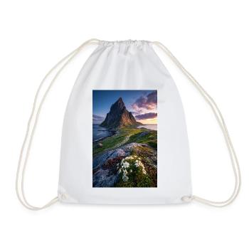 Coastal Peak mit Wildblumen - Turnbeutel - Weiß - Vorne
