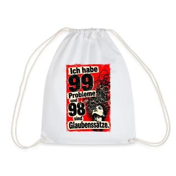 Ich habe 99 Probleme und 98 sind Glaubenssätze. - Turnbeutel - Weiß - Vorne
