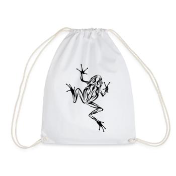 Frosch Tribal-Style - Turnbeutel - Weiß - Vorne