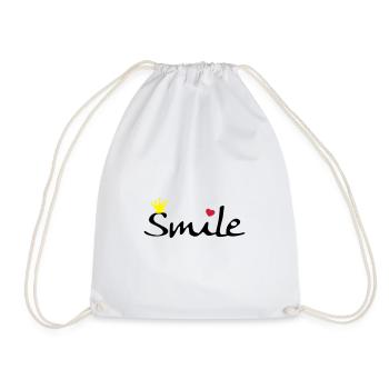 Smile - Turnbeutel - Weiß - Vorne