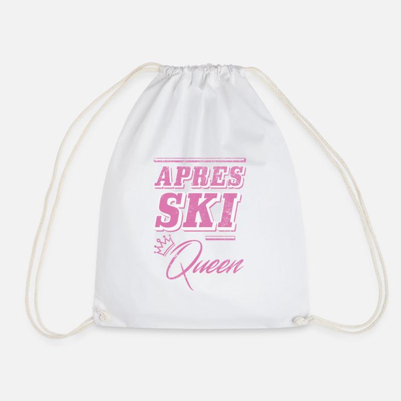 Après Ski Queen - Drawstring Bag - white