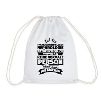 Fachkrankenpfleger Nephrologie Geschenke - Turnbeutel - Weiß - Vorne